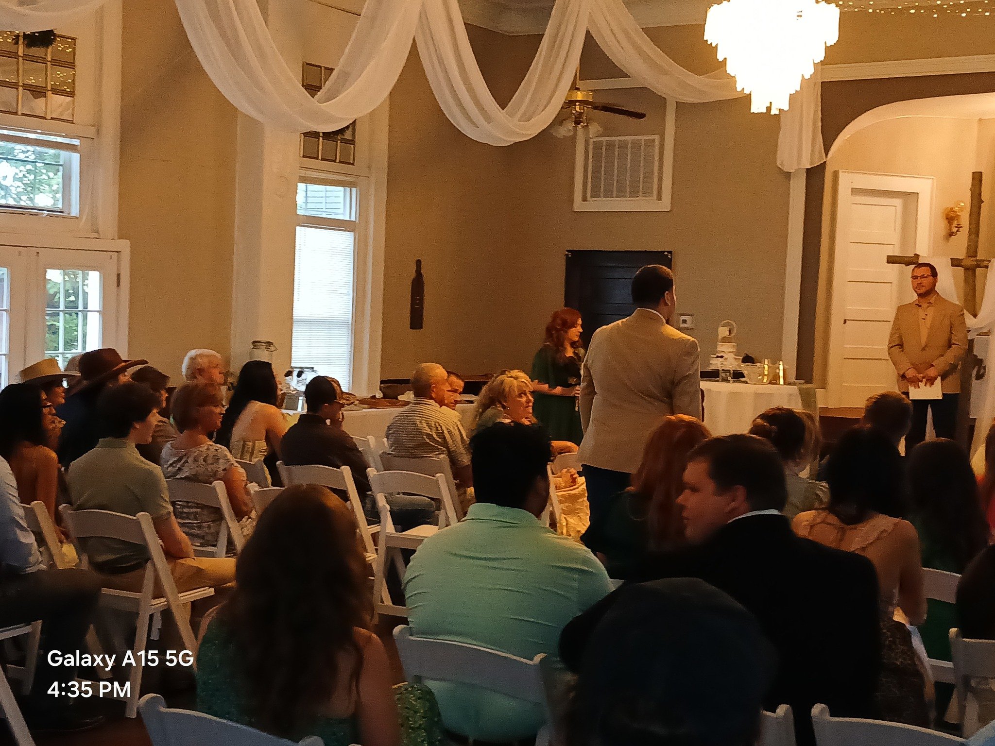 Jacob & Chelsea Mercer Wedding - Guests Watching